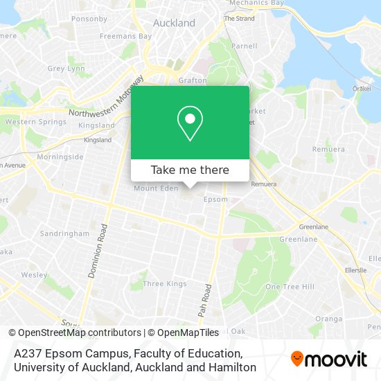 A237 Epsom Campus, Faculty of Education, University of Auckland map