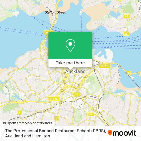 The Professional Bar and Restaurant School (PBRS) map