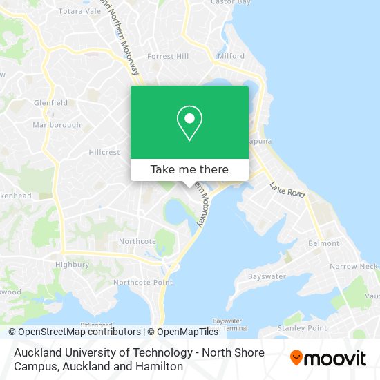 Auckland University of Technology - North Shore Campus地图