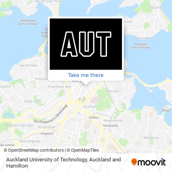 Auckland University of Technology map