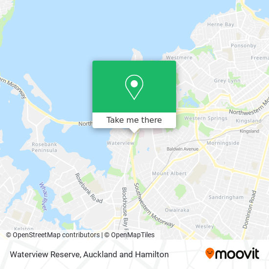 Waterview Reserve map