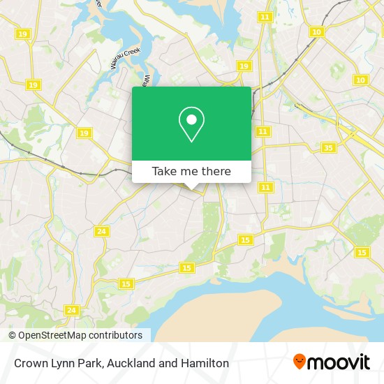 Crown Lynn Park map