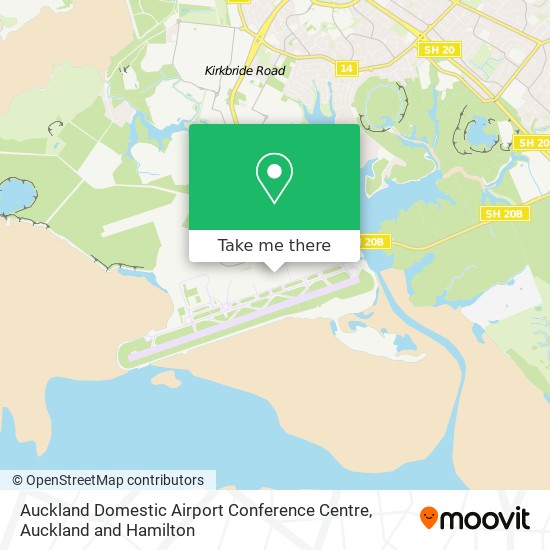 Auckland Domestic Airport Conference Centre map