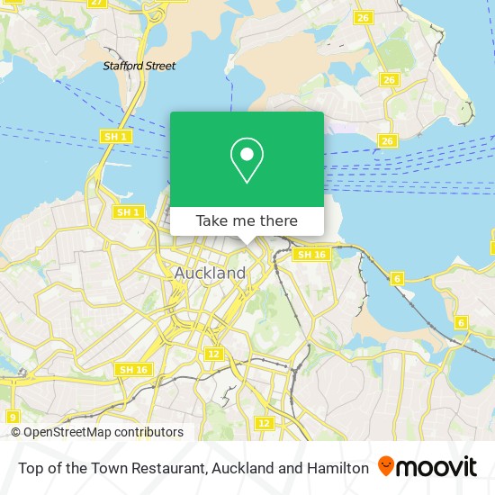 Top of the Town Restaurant map