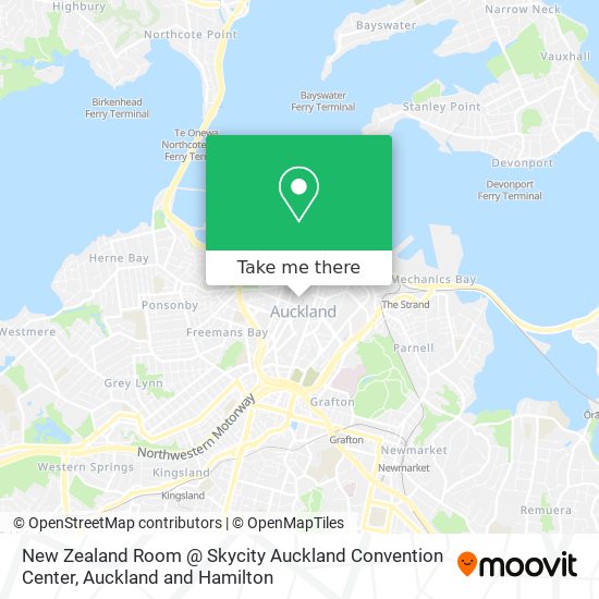 New Zealand Room @ Skycity Auckland Convention Center map