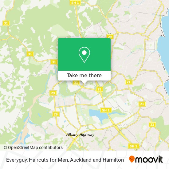Everyguy, Haircuts for Men map