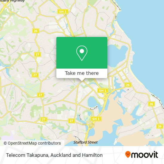 Telecom Takapuna map