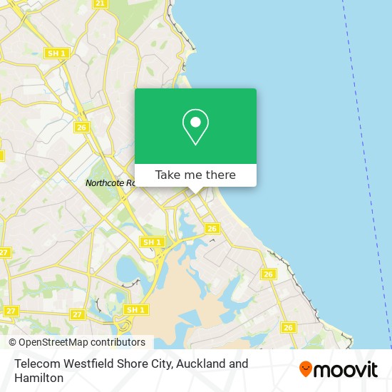 Telecom Westfield Shore City地图
