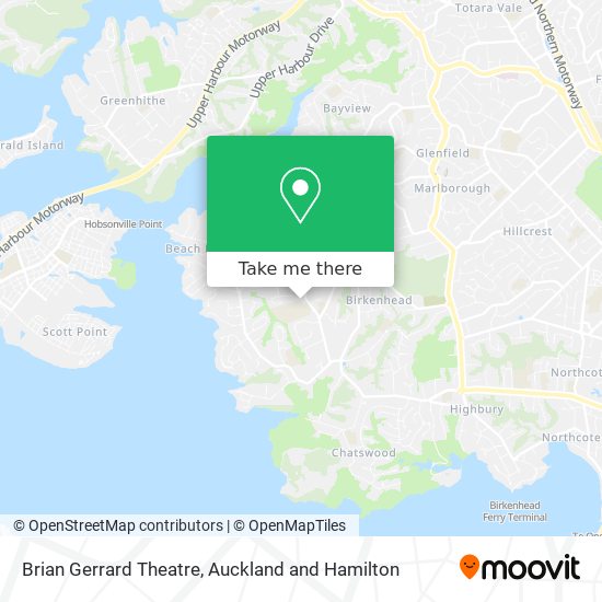 Brian Gerrard Theatre map