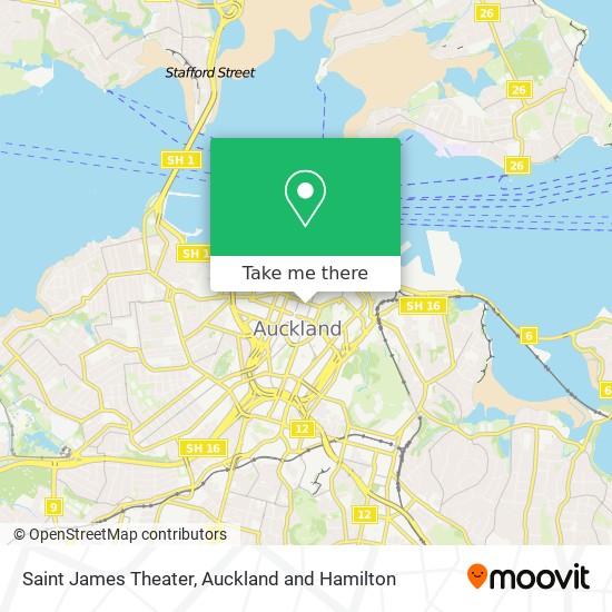 Saint James Theater map