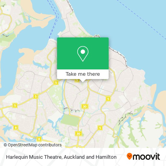 Harlequin Music Theatre map