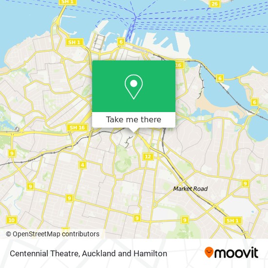 Centennial Theatre map