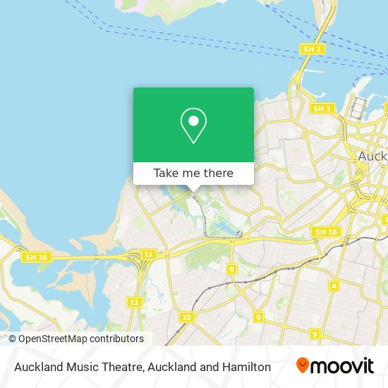 Auckland Music Theatre地图