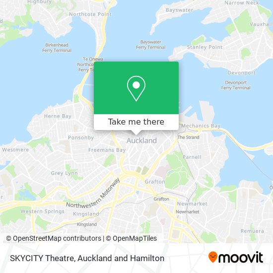 SKYCITY Theatre map