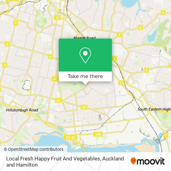 Local Fresh Happy Fruit And Vegetables map