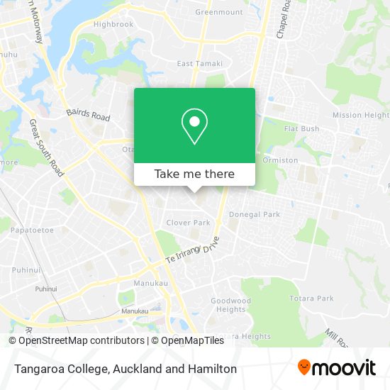 Tangaroa College map