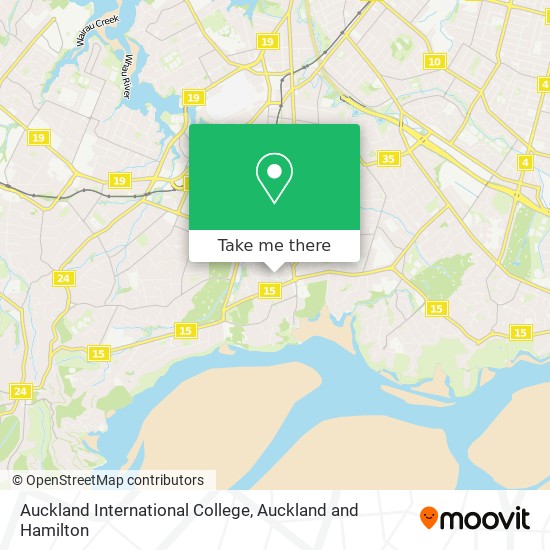 Auckland International College map