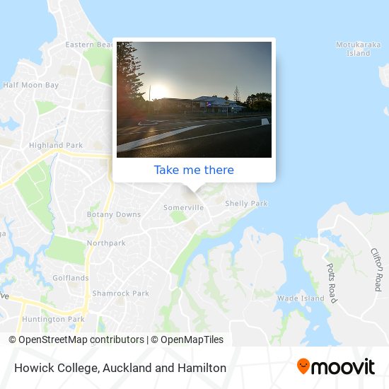 Howick College map