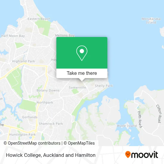 Howick College map