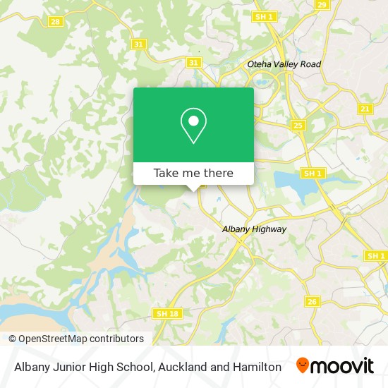 Albany Junior High School map