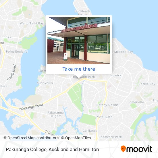 Pakuranga College map