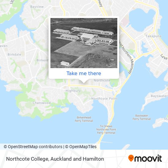Northcote College map
