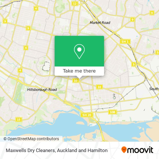 Maxwells Dry Cleaners map