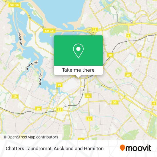 Chatters Laundromat map