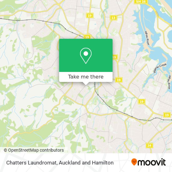 Chatters Laundromat map