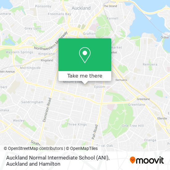 Auckland Normal Intermediate School (ANI) map