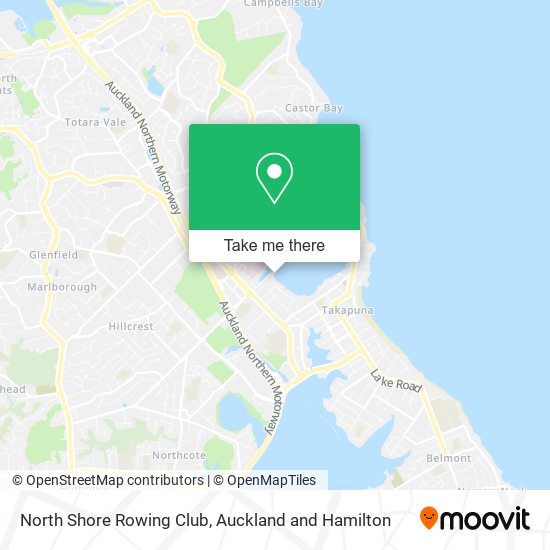North Shore Rowing Club map