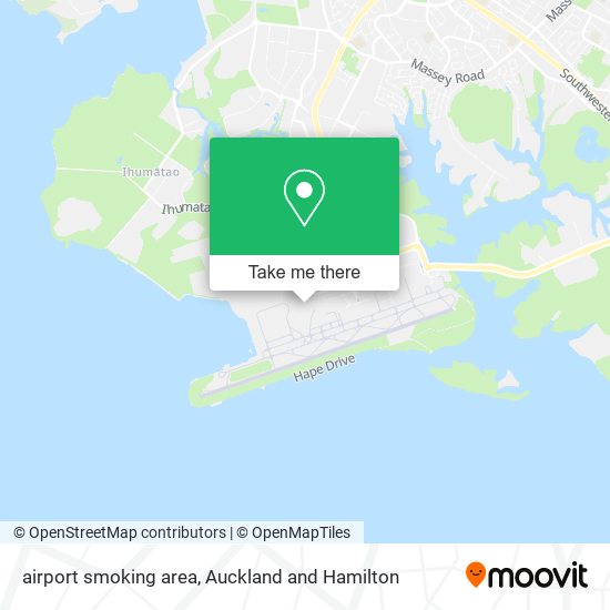 airport smoking area map