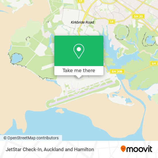 JetStar Check-In map