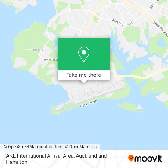 AKL International Arrival Area map