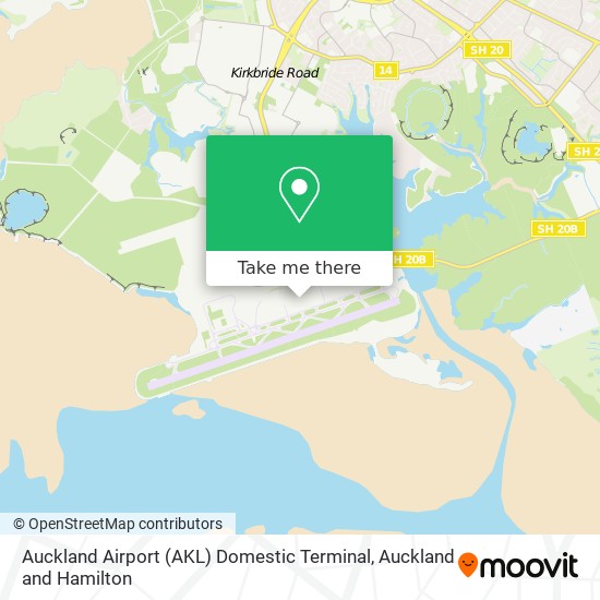Auckland Airport (AKL) Domestic Terminal map