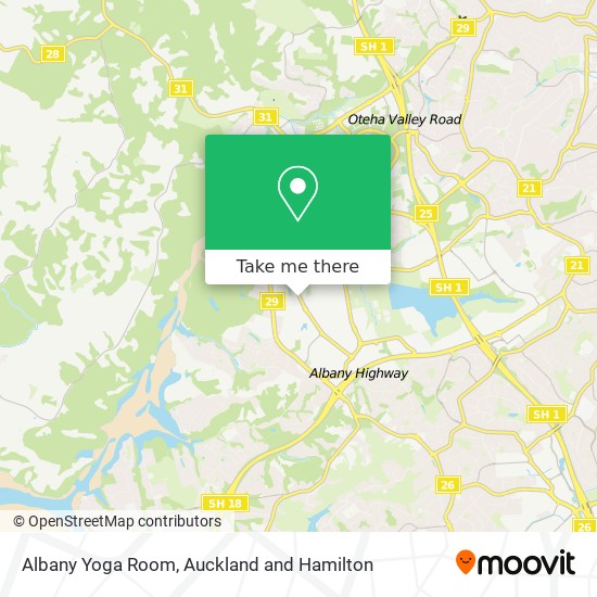 Albany Yoga Room map