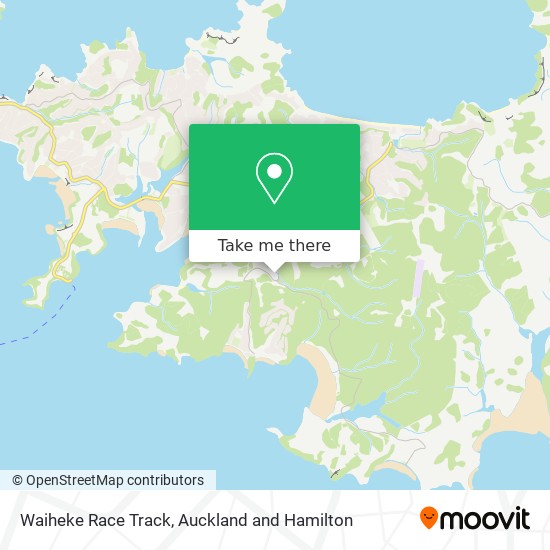 Waiheke Race Track map