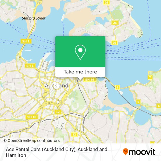 Ace Rental Cars (Auckland City) map