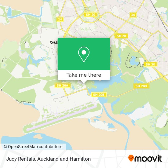 Jucy Rentals map