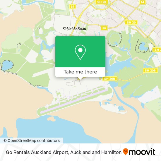Go Rentals Auckland Airport地图