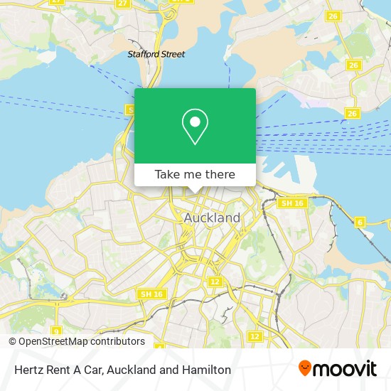 Hertz Rent A Car map