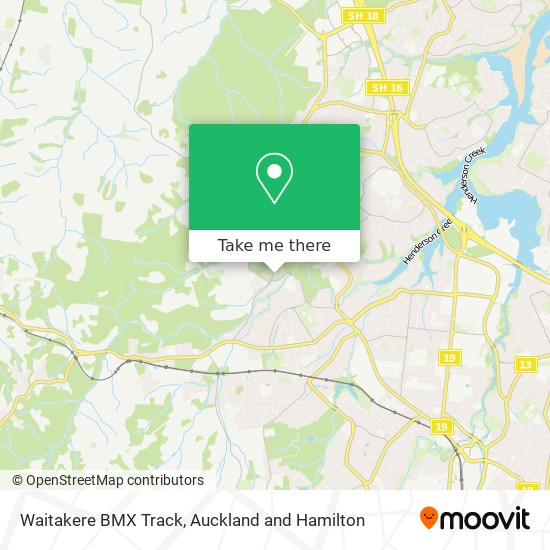 Waitakere BMX Track map