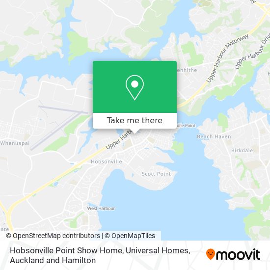 Hobsonville Point Show Home, Universal Homes map