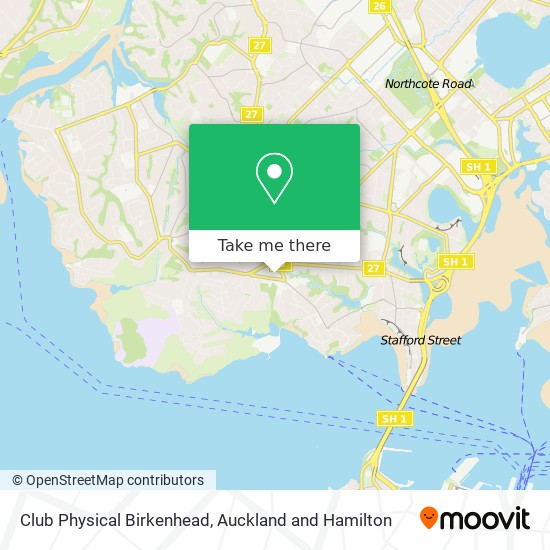 Club Physical Birkenhead map
