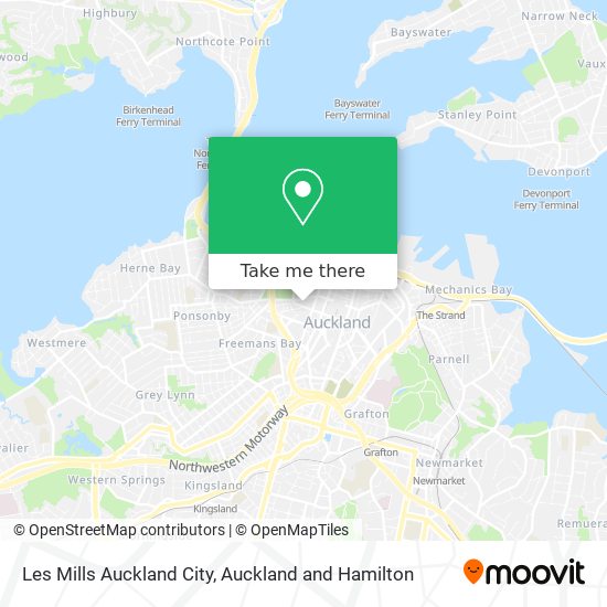 Les Mills Auckland City map