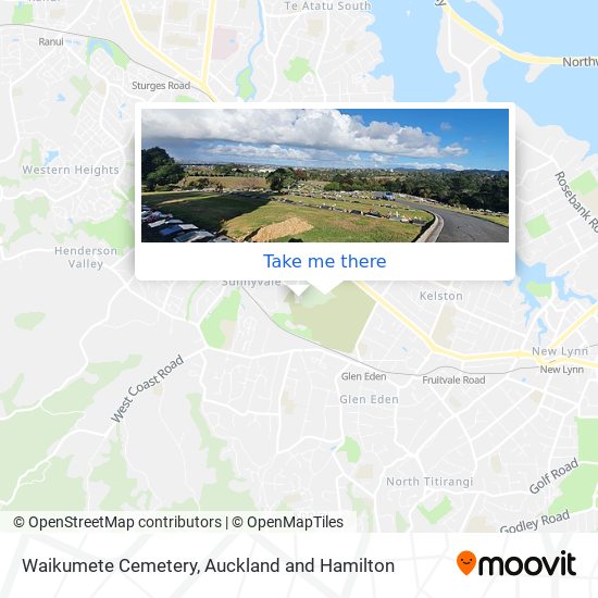 Waikumete Cemetery map