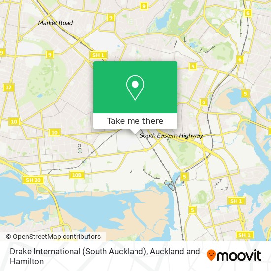 Drake International (South Auckland) map