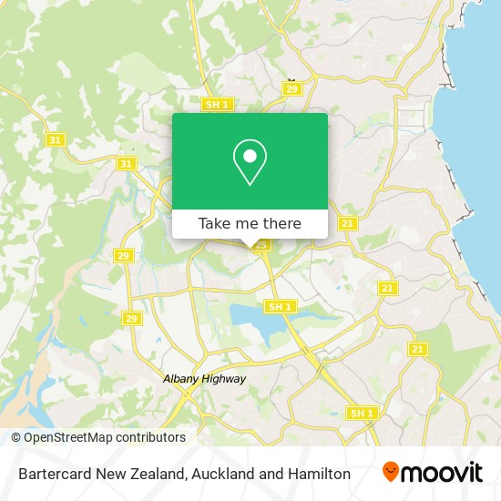 Bartercard New Zealand map