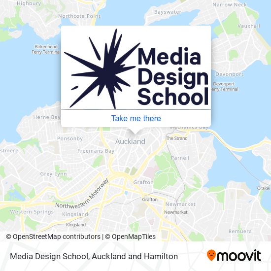 Media Design School map