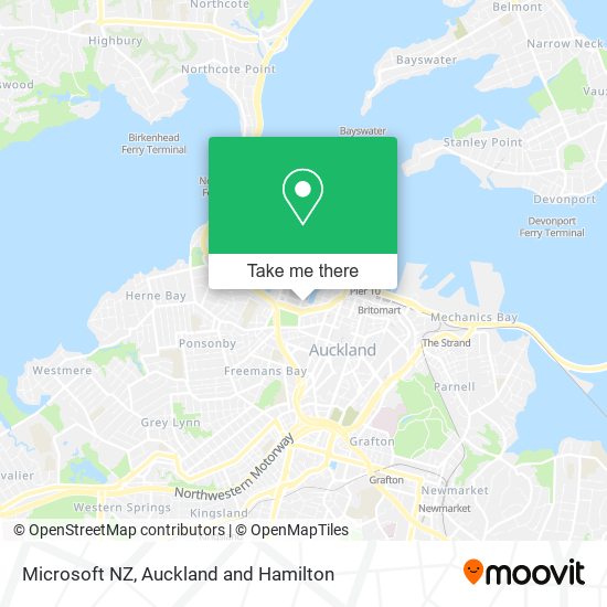 Microsoft NZ map